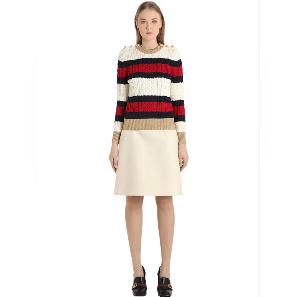 GUCCI Metallic Wool Sweater XS - Picture 6 of 6